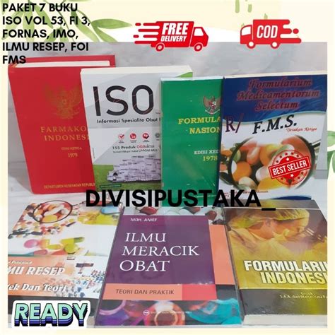 Jual Paket Buku Farmasi Farmakope Edisi Iso Fornas Fms Imo