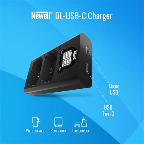 Newell DL USB C For AHDBT 901 Dual Channel Charger Gopro 9 And 10