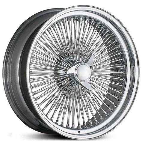 20x8" Wire Wheels Standard 100-Spoke Straight Lace Chrome Rims #WW003-8