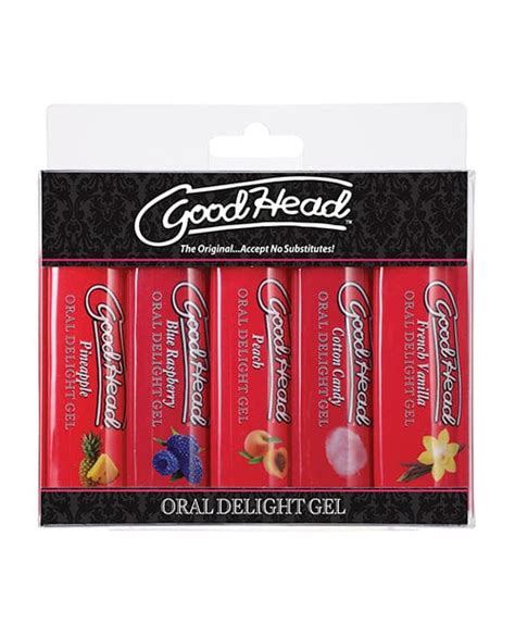 Goodhead Oral Delight Gel 1 Oz Asst Flavors Pack Of 5 By Doc Johnson