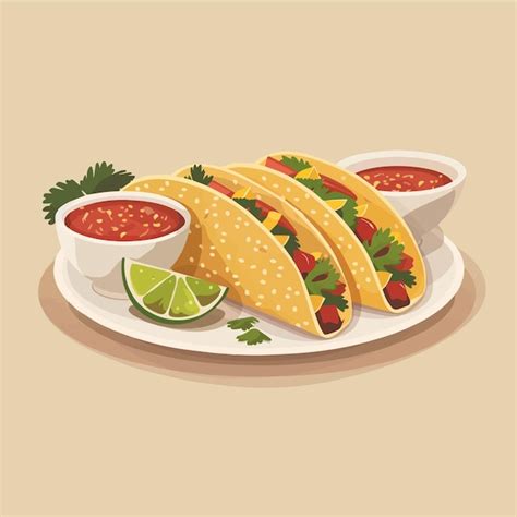 Premium Vector Taco Vector Illustration