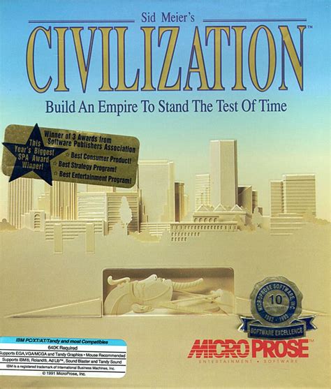 Sid Meiers Civilization 1991 Dos Box Cover Art Mobygames