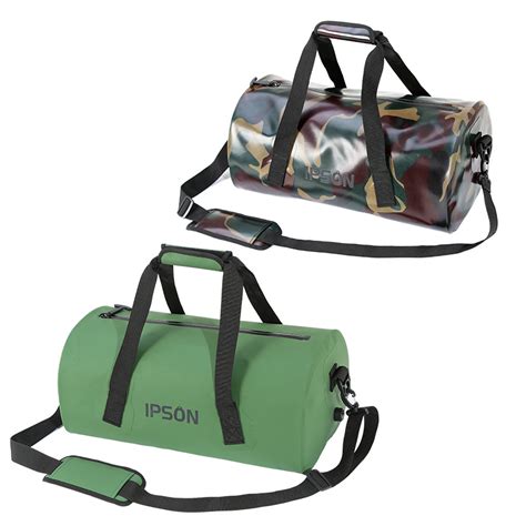 Ipson Waterproof Camouflage Duffel Bags Airtight Luggage Bags Pvc