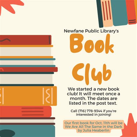 Book Club | Newfane Public Library