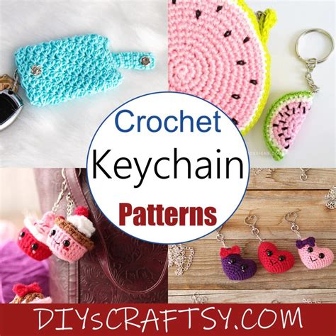 21 Crochet Keychain Patterns Easy Free DIYsCraftsy