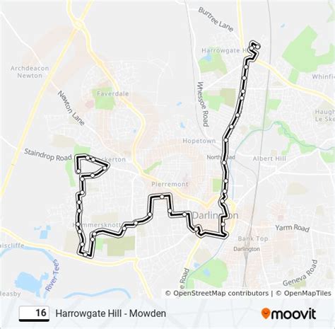 16 Route Schedules Stops Maps Mowden Updated