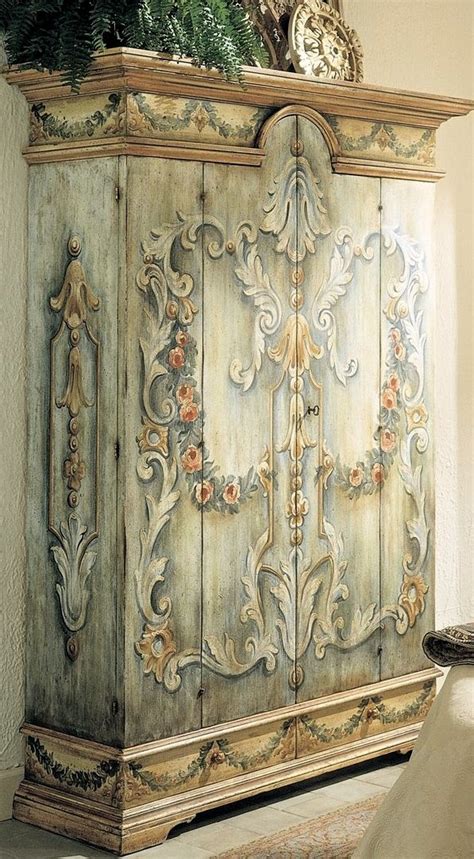 French Armoire Painted Furniture Vintage Armoire Furniture Makeover