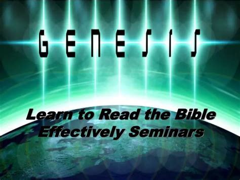 Ppt Learn To Read The Bible Effectively Seminars Powerpoint Presentation Id 2922089