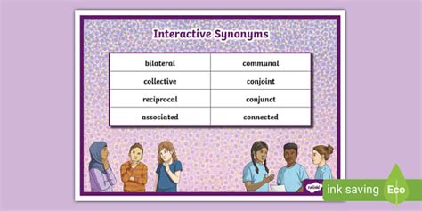 Interactive Synonyms Word Mat Professor Feito Twinkl