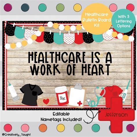 Healthcare Education Nursing Health Bulletin Board Kit Creatively Taught