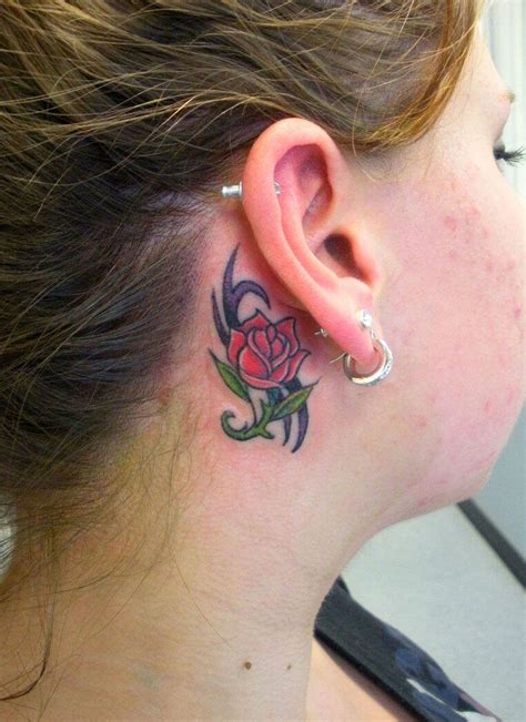 31 Behind The Ear Tattoos That Will Make You Want To Get Inked