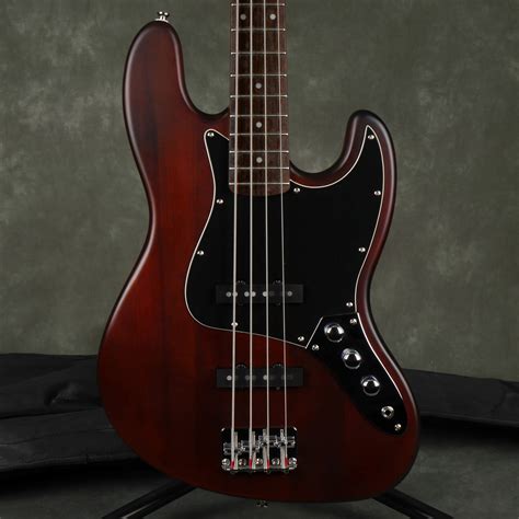 Squier Standard Jazz Bass Walnut Satin W Gig Bag 2nd Hand Rich Tone Music