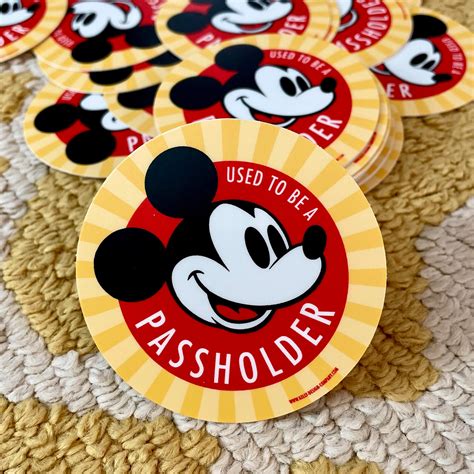 Used To Be A Passholder Disney Sticker 3in Matte Finish Circle Etsy