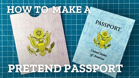 How To Make A Pretend Passport Youtube