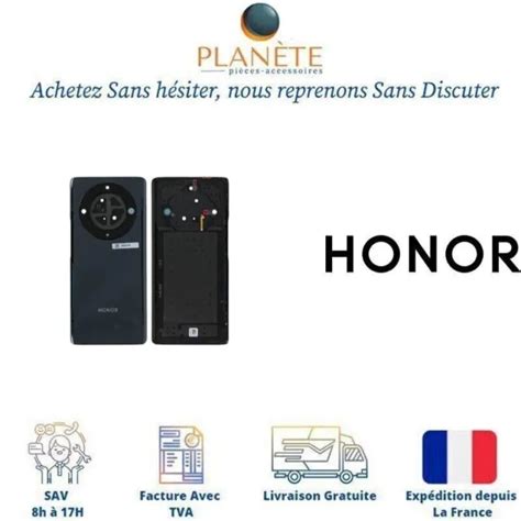 CACHE BATTERIE VITRE Arrière Premium Pour Honor Magic 5 Lite Noir