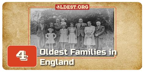 Oldest Families In England Oldest Org