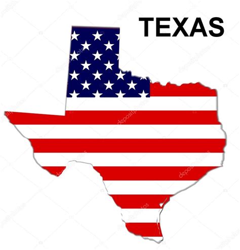 Usa State Map Texas — Stock Photo © Pdesign 1768743