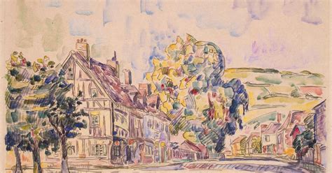 Street With A Frame House In Normandy Paul Signac Endless Paintings