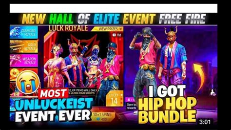 Hall Of Elites Royal Event Free Fire Hip Hop Bundel Return Spin