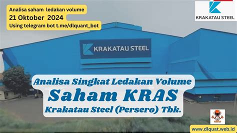 Analisa Saham Ledakan Volume Kras Pt Krakatau Steel Persero Tbk