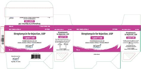 Streptomycin Xgen Pharmaceuticals Djb Inc Fda Package Insert