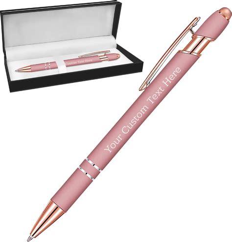 Xiuyours Rose Gold Personalized Custom Pens Free Engraving With Name