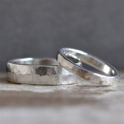 Simple Sterling Silver Ring Bands Silver Wedding Bands Custom