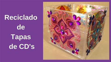 Candelero Con Mandalas Reciclando Cds Y Tapas De Cds Youtube