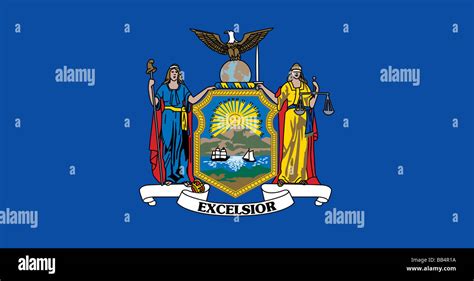 New York state flag Stock Photo - Alamy