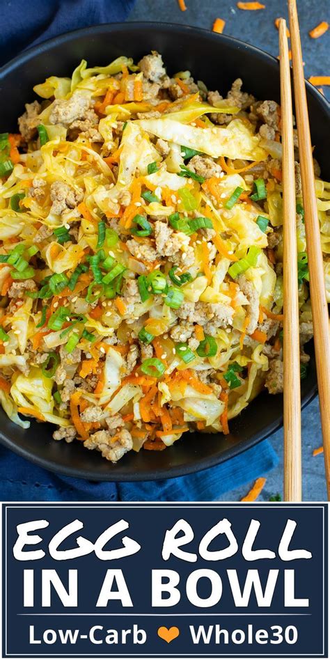 Egg Roll In A Bowl Recipe Low Carb Keto And Whole30 Evolving Table 40 Day Shape Up