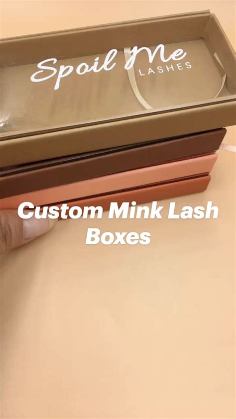 Custom Mink Lash Boxes Mink Lashes Lashes Custom