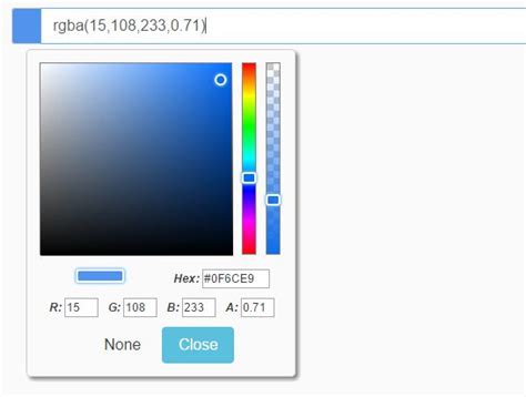 Rgba Color Picker