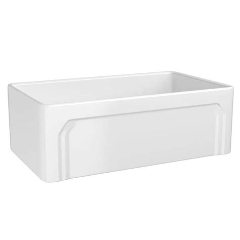 Kuomih In Farmhouse Sink Undermount Apron Front Single Bowl White