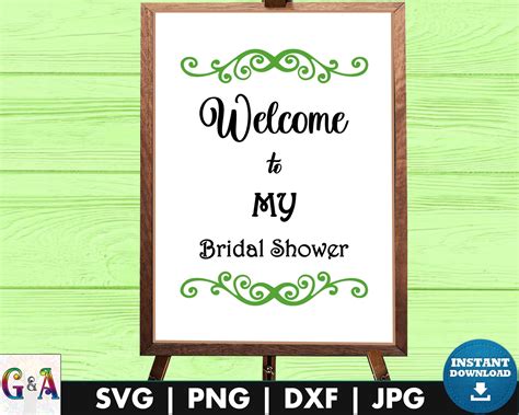 Bridal Shower Svg Welcome Sign Svg Files For Bachelorette Etsy