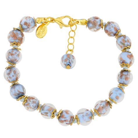 Murano Bracelets Sommerso Bracelet Periwinkle