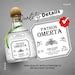 Printable Patron Bottle Label Editable Customize Tequila Editable