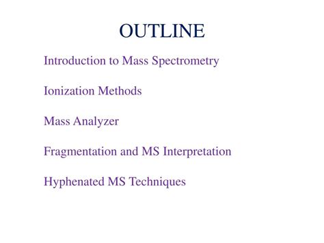 Ppt Mass Spectrometry Mass Spec Powerpoint Presentation Free Download Id232437