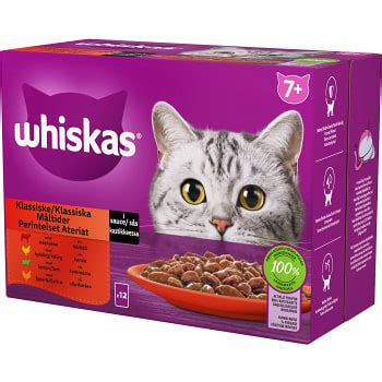 Kattmat Klassiska måltider i sås 7 12 p Whiskas Handla mat online