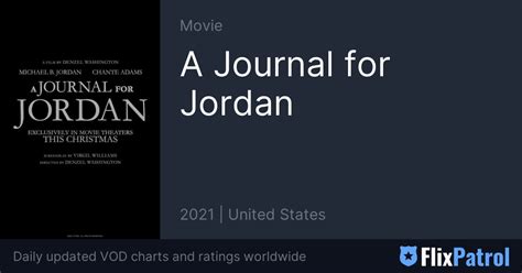 A Journal For Jordan Trailer • Flixpatrol
