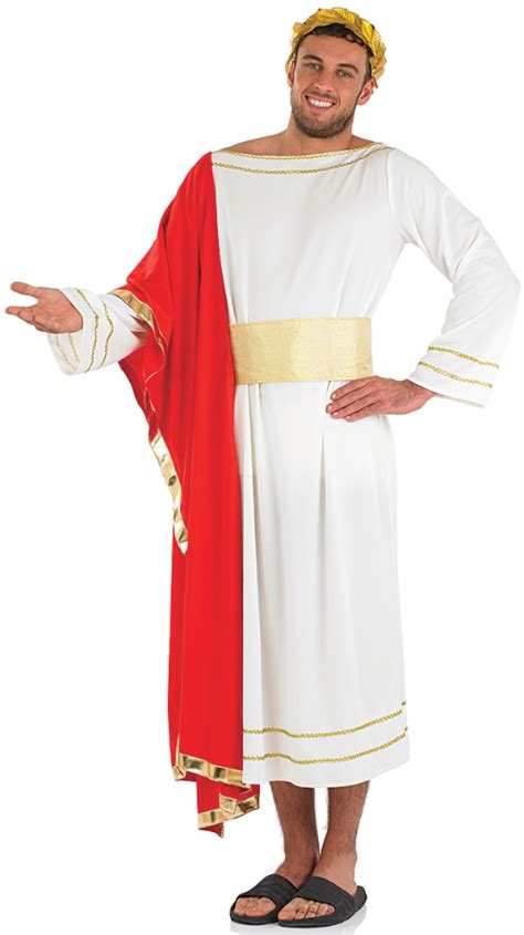 Roman Emperor Fancy Dress Mens Julius Caesar Adults Toga Party Costume