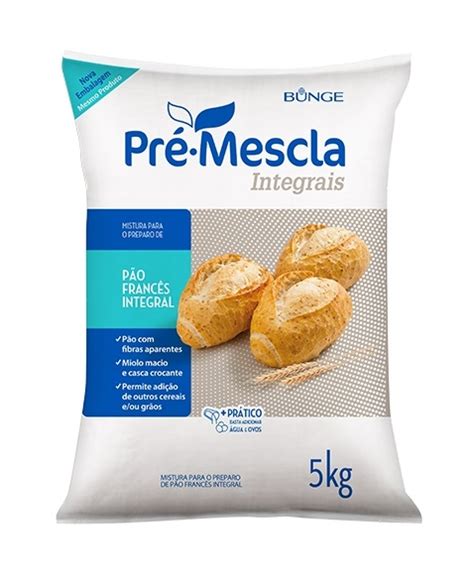 Farinha de Trigo Integral Pão Francês 5kg Bunge