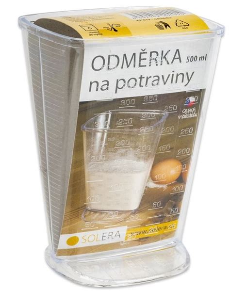 Plastová odměrka na potraviny 500 ml Od Kulináře