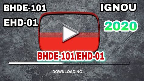 Bhde Ehd Ignou Solved Assignments Youtube