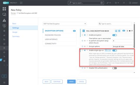 Inicio De Sesión único Eset Full Disk Encryption Ayuda En Línea De Eset