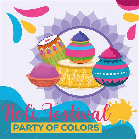 Premium Vector Happy Holi Colorful Banner Template Indian Hinduism