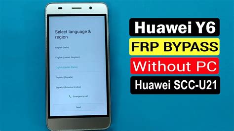 Huawei Y Frp Bypass Huawei Y Scc U Google Account Unlock Frp