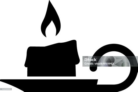 Candle Icon Candle Silhouette Stock Illustration - Download Image Now ...