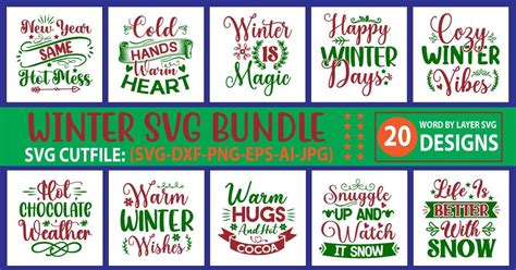 Winter Svg Bundle Bundle · Creative Fabrica