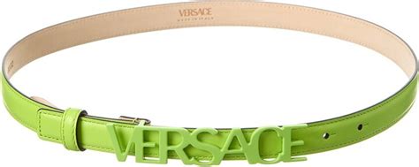 Versace Logo Leather Belt - ShopStyle