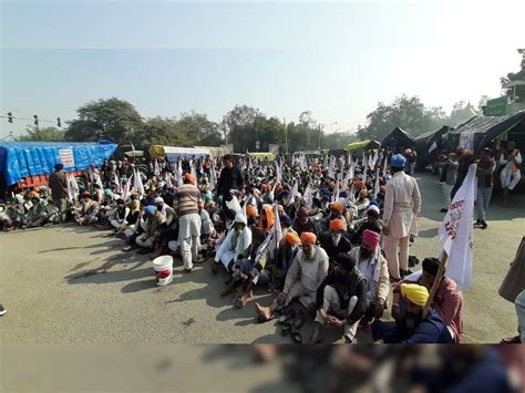 Farmers Protest Singhu Tikri Borders Closed Security Heightened At